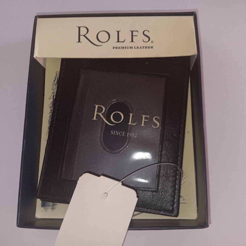 ROLFS Money Clip Wallet, Black